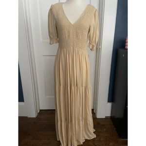 Christy Dawn Brooklyn Maxi Dress in Buttercup, Large,